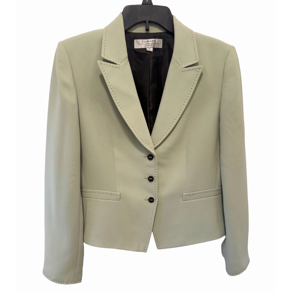 Tahari ASL Mint Green Tailored Blazer‎ 10P